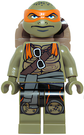 Минифигурка Lego  Teenage Mutant Ninja Turtles Michelangelo, Frown (Movie Version) tnt040  U